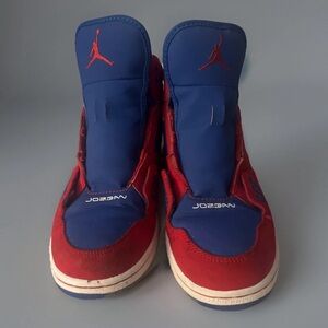 Nike Air Jordan 1 Flight GS Sport Red/Gym Royal White 5.5Y No Laces